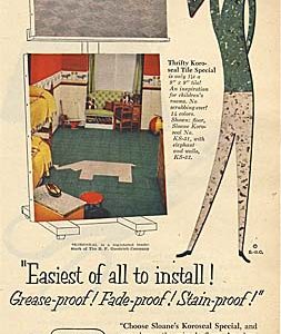 Sloane Floor Tile Ad 1952