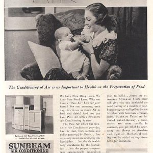 Sunbeam Air Conditioning Ad July 1937