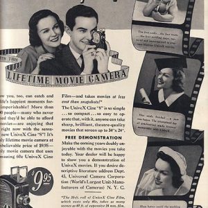 UniveX Movie Camera Ad 1937