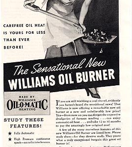 Williams Heating Ad 1937