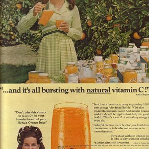 Anita Bryant Orange Juice Ad 1970