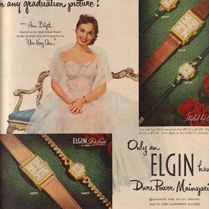 Ann Blyth Elgin Watches Ad 1950