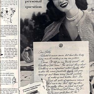 Ann Blyth Woodbury Cold Cream Ad 1953