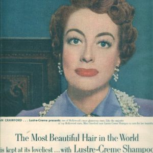 Joan Crawford Lustre-Creme Shampoo Ad 1952