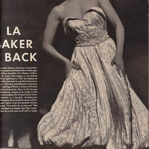 Josephine Baker Ad 1951