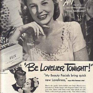 June Allyson Lux Toilet Soap Ad 1947