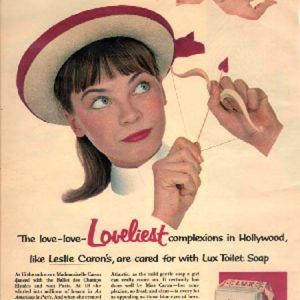 Leslie Caron Lux Soap Ad 1954