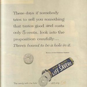 Life Savers Candy Ad April 1959