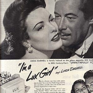 Linda Darnell Lux Toilet Soap Ad 1948