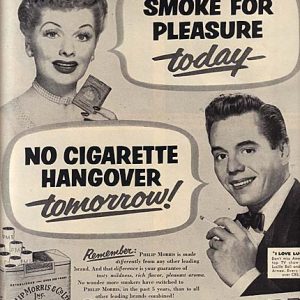 Lucille Ball Philip Morris Cigarettes Ad 1952
