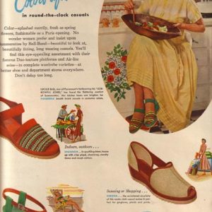 Lucille Ball Summerettes Shoes Ad 1949