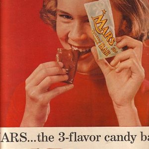 Mars Candy Bar Ad 1957