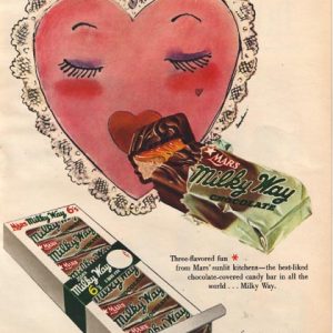 Milky Way Candy Bar Ad February 1954