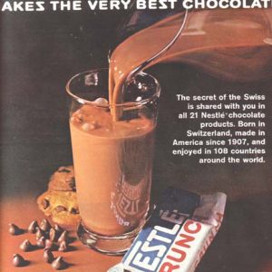 Nestle's Crunch Candy Bar Ad 1968