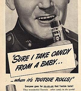 Tootsie Roll Candy Ad 1942