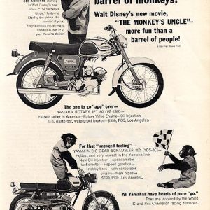 Annette Funicello Yamaha Motorcycles Ad 1965