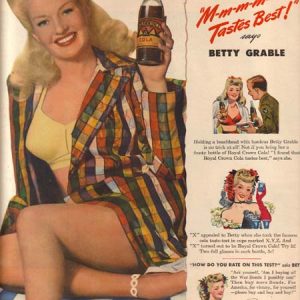 Betty Grable RC Cola Ad 1944