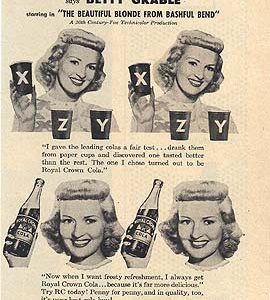 Betty Grable RC Cola Ad 1949