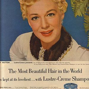 Betty Hutton Lustre-Creme Shampoo Ad 1952