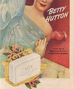Betty Hutton Lux Toilet Soap Ad 1945