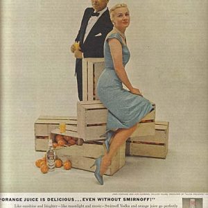 Joan Fontaine Smirnoff Vodka Ad 1960