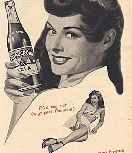 Paulette Goddard RC Cola Ad 1948