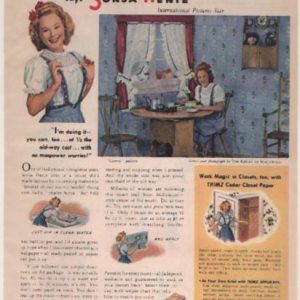 Sonja Henie Trimz Wallpaper Ad 1944