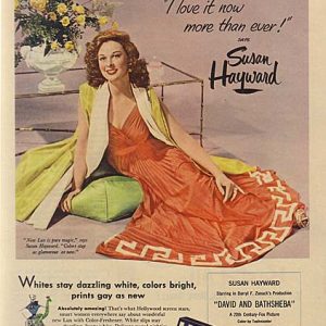 Susan Hayward Lux Laundry Product Ad 1951