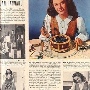 Susan Hayward Sunsweet Prunes Ad 1946