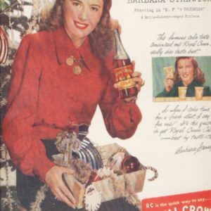 Barbara Stanwyck RC Cola Ad 1947
