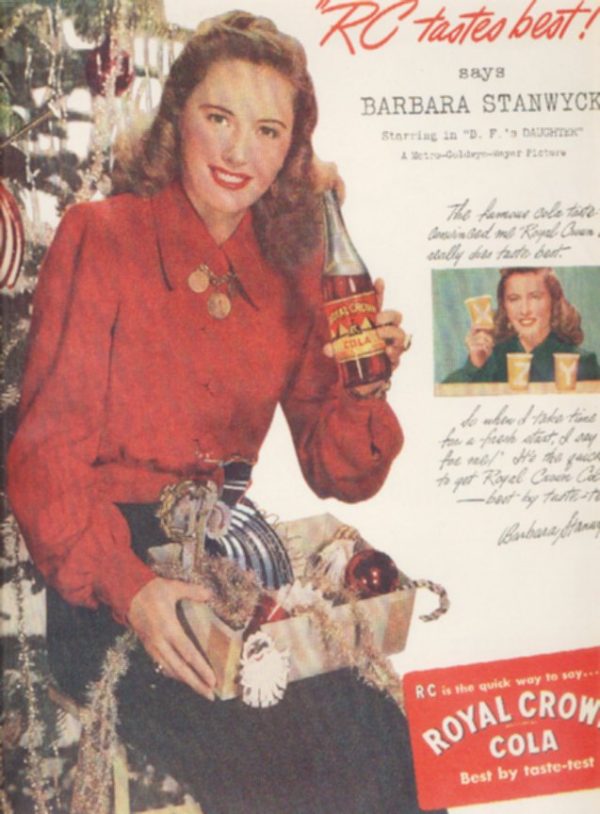 Barbara Stanwyck RC Cola Ad 1947