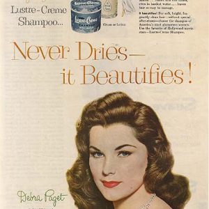 Debra Paget Lustre-Creme Shampoo Ad 1954