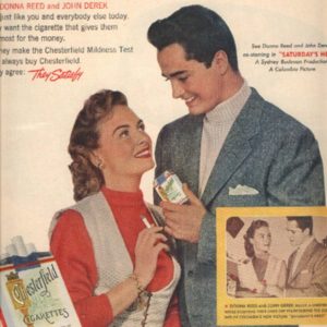 Donna Reed Chesterfield Cigarettes Ad 1951