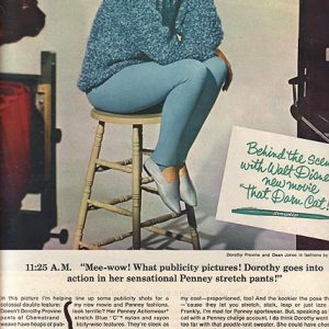 Dorothy Provine Penneys Ad 1965