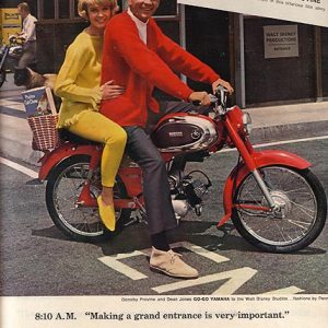 Dorothy Provine Yamaha Motorcycles Ad 1965