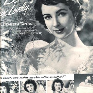 Elizabeth Taylor Lux Toilet Soap Ad 1951