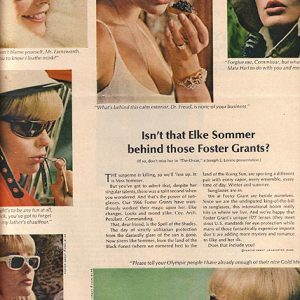 Elke Sommer Foster Grant Sunglasses Ad 1966
