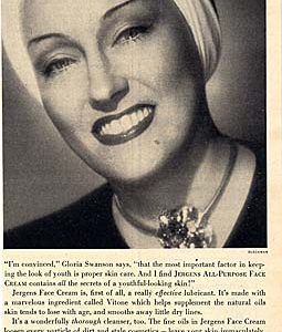 Gloria Swanson Jergens Ad 1952
