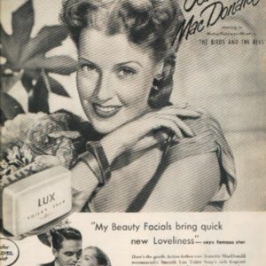 Jeanette MacDonald Lux Toilet Soap Ad 1947