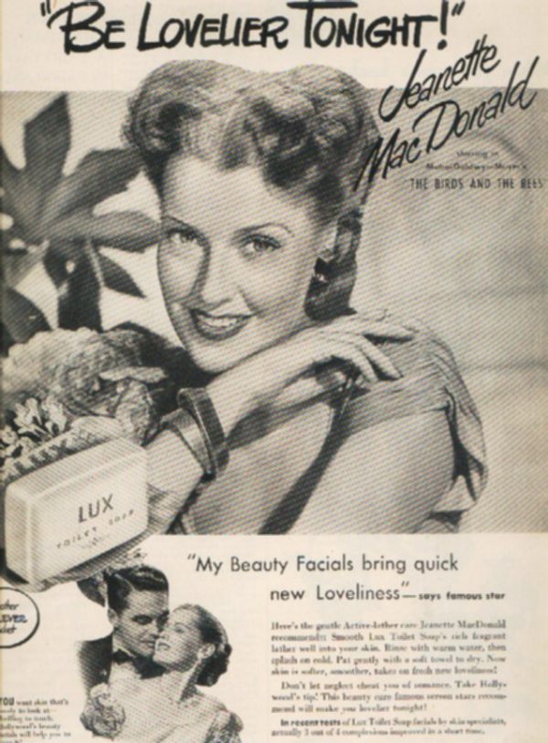 Jeanette MacDonald Lux Toilet Soap Ad 1947