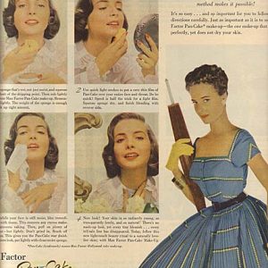 Jody Lawrance Max Factor Makeup Ad 1952