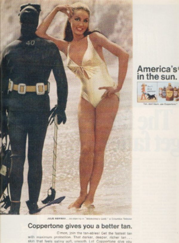 Julie Newmar Coppertone Suntan Lotion Ad June 1969