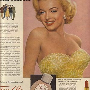Marilyn Monroe Westmore Hollywood Cosmetics Ad 1952