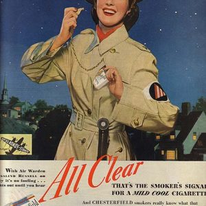 Rosalind Russell Chesterfield Cigarettes Ad 1942