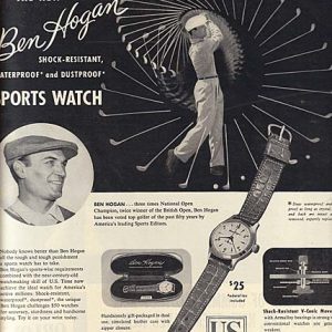 Ben Hogan Timex Sports Watch Ad 1953