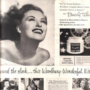 Beverly Tyler Woodbury Ad 1947