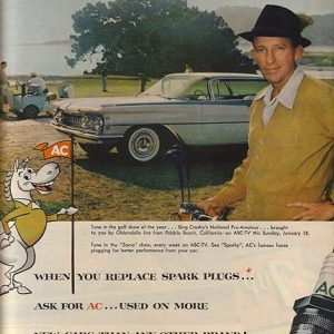 Bing Crosby AC Spark Plugs Ad 1959