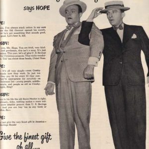 Bing Crosby Bob Hope U.S. Savings Bonds Ad 1950
