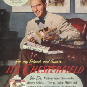 Bing Crosby Chesterfield Cigarettes Ad 1944