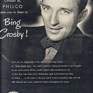 Bing Crosby Philco Ad 1946